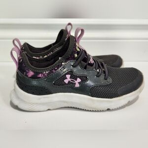 Under Armour Purple and Black Sneakers Performance Mesh